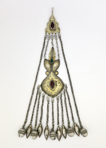 A collectible extra-extra large stunning Turkmen pendant - Lai
