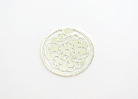 Big, round, floral pattern cutwork Bookmark - Lai