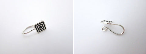 Contemporary, minimalist, and chic square nose pin - Lai