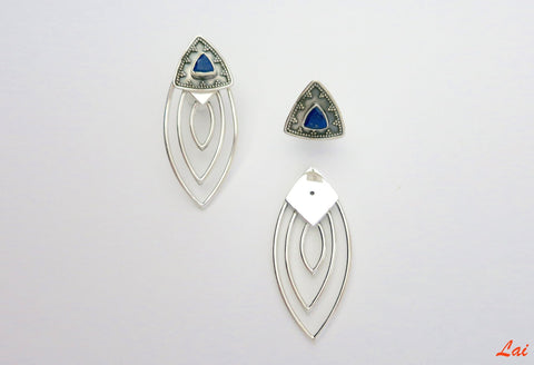 Gorgeous, detachable earrings that can be worn 2 ways