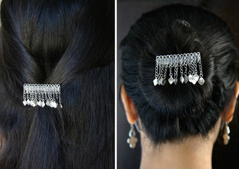Magnificent, traditional Kashmiri hair clip - Lai
