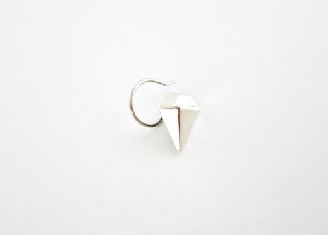 NEW! Unique, faceted diamond-shape nose pin - Lai