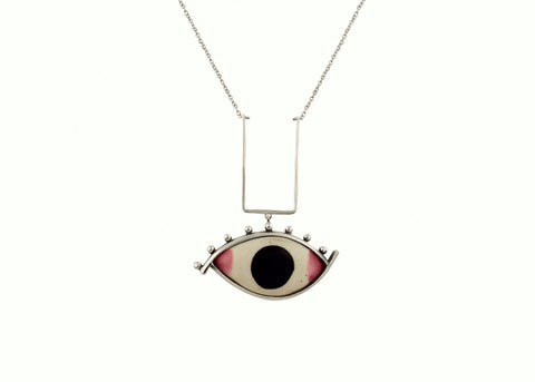 Striking ''Chakshu' (deity eye) necklace