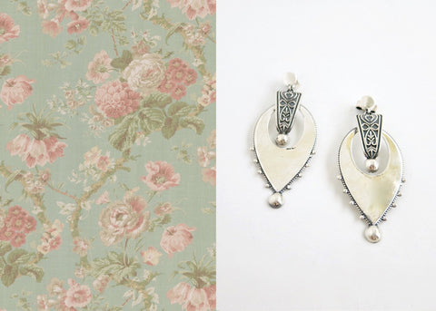 Stunning, finely detailed, inverted-drop shape Victorian earrings