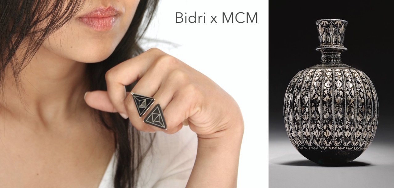 Bidri X MCM jewelry. A collection dedicated to Indian craftsmanship and craft revival