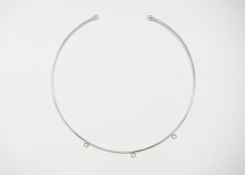Story-rich, head-turning, hasli (neck ring) with miniature painting pendants