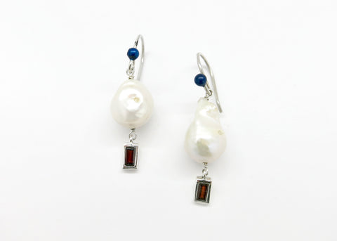 January (baroque pearl birthstone earrings)