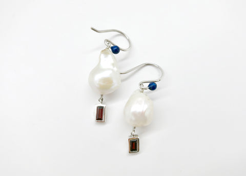 January (baroque pearl birthstone earrings)