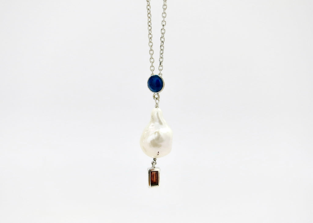 January (baroque pearl birthstone necklace)