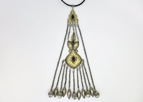 A collectible extra-extra large stunning Turkmen pendant - Lai