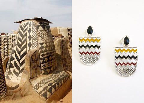 Amai chevron earrings - Lai
