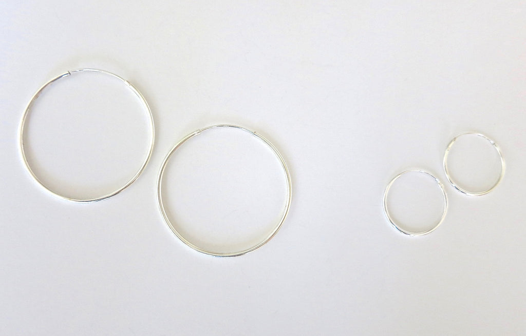 Big and small silver hoops - Lai