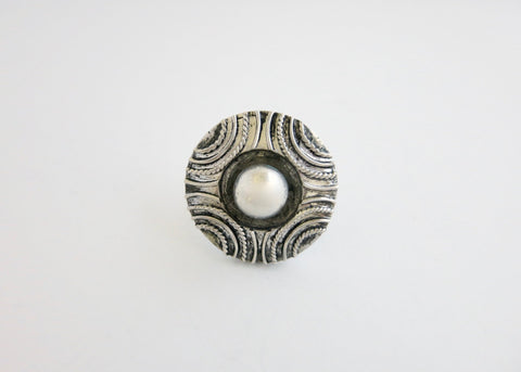 Contemporary neo-tribal ring from Rajasthan