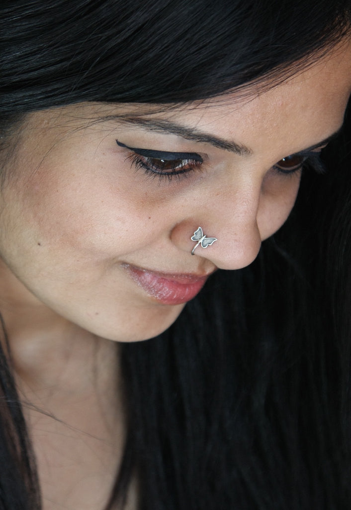 Butterfly nose pin deals