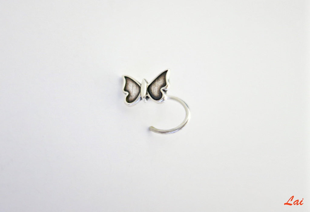 Dainty, and very quaint butterfly nose pin - Lai