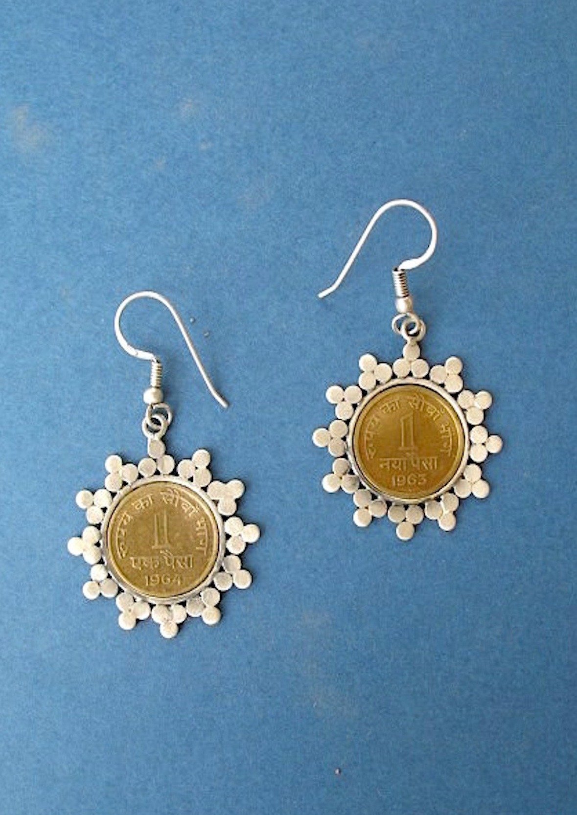 Vintage coin hotsell earrings