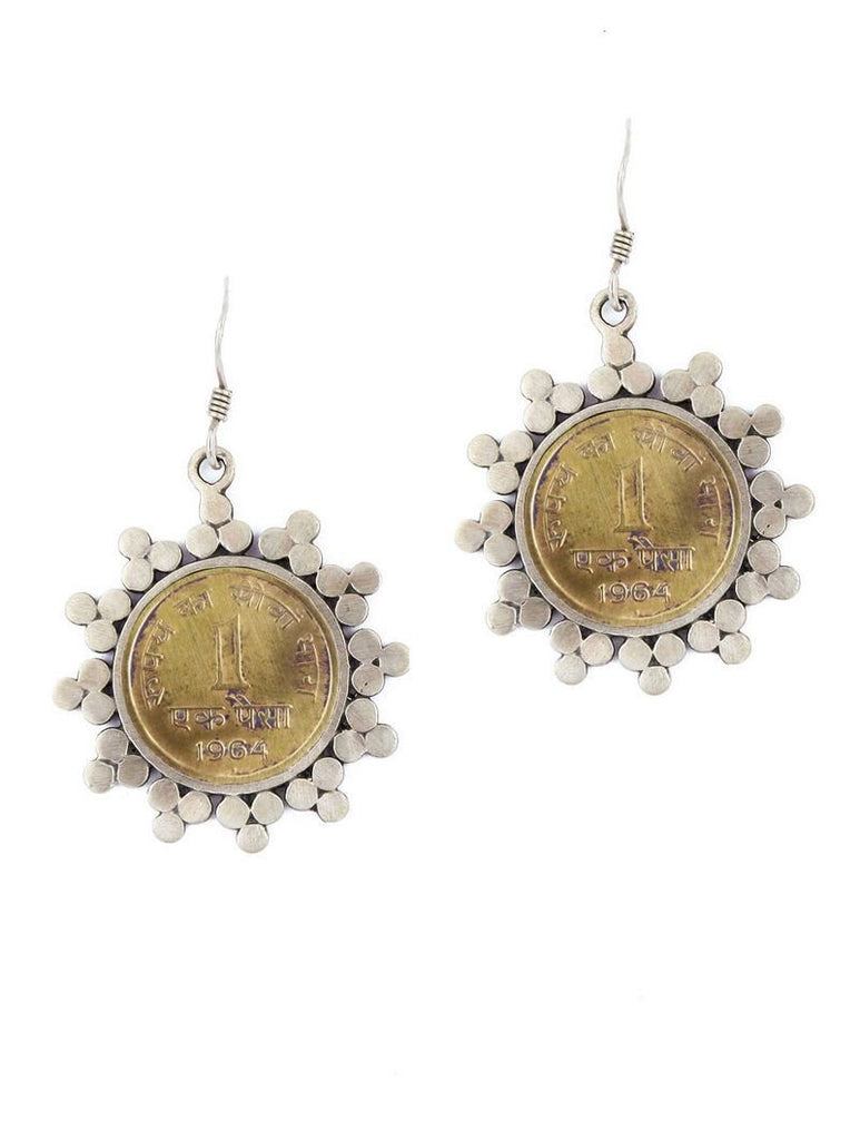 Vintage coin earrings shop