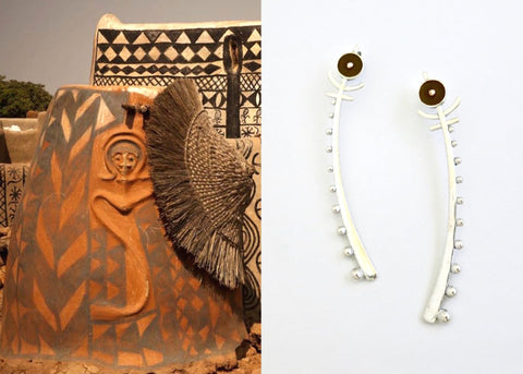 Davu minimalist totem earrings - Lai