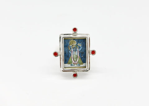 Elegant, dapper, and super chic, Shrinathji (Krishna) ring