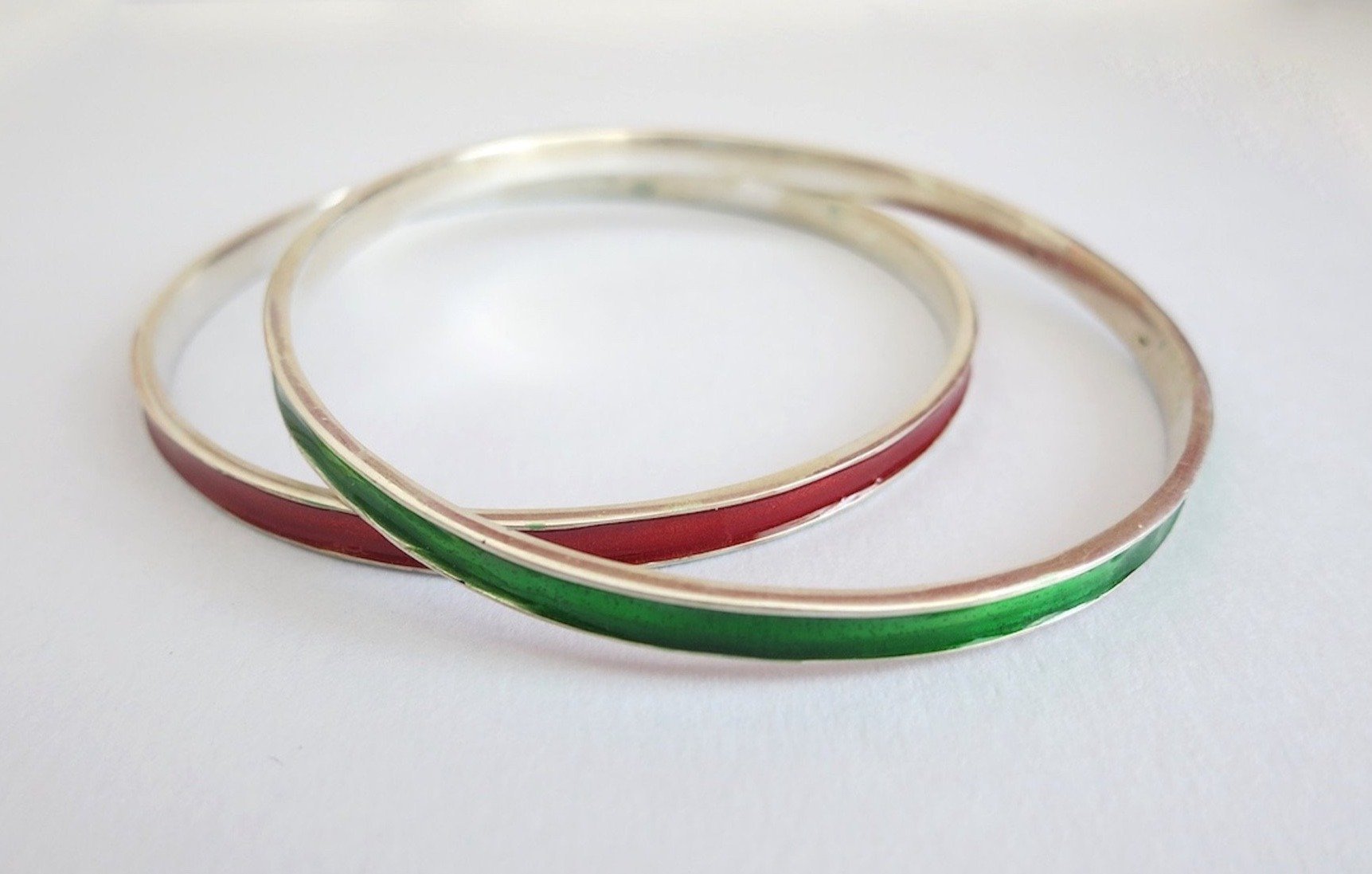 Pink Enamel Eternity Bangle Bracelet– The Future Rocks