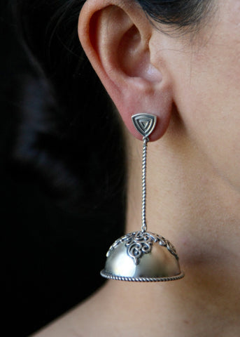 Fayola long statement earrings/jhumkas - Lai