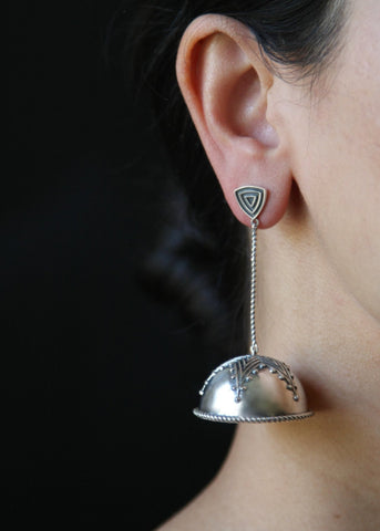 Fayola long statement earrings/jhumkas - Lai