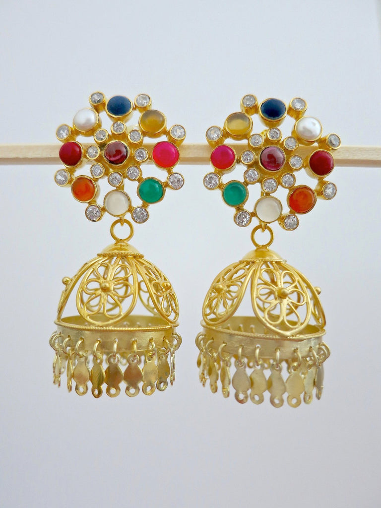 Gemporia gold jhumka shop