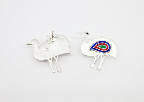 Gorgeous, chic, asymmetrical 'teetar' (bird) earrings - Lai