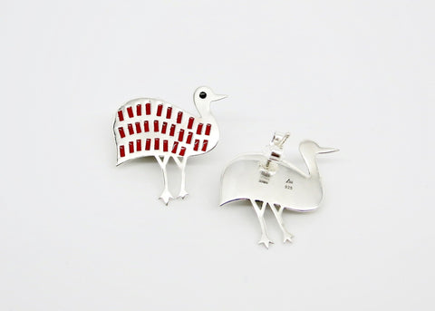 Gorgeous, chic, asymmetrical 'teetar' (bird) earrings - Lai