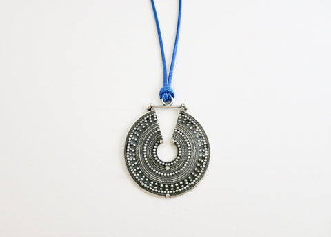 Gorgeous Indian granulation work pendant necklace - Lai