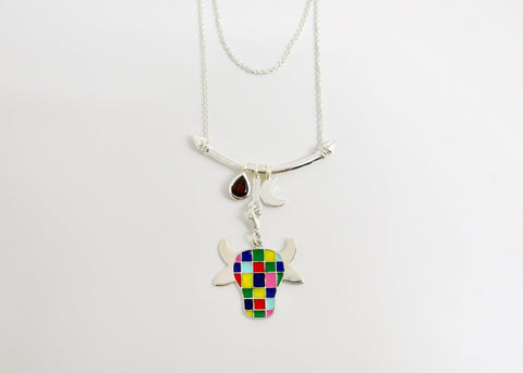Indian folk art charm necklace - Lai