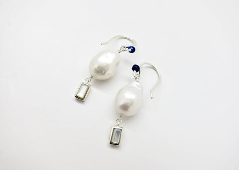 June (baroque pearl birthstone earrings) - Lai