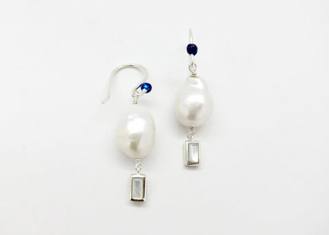 June (baroque pearl birthstone earrings)