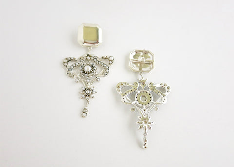 Luxurious, opulent, pearl encrusted statement earrings - Lai