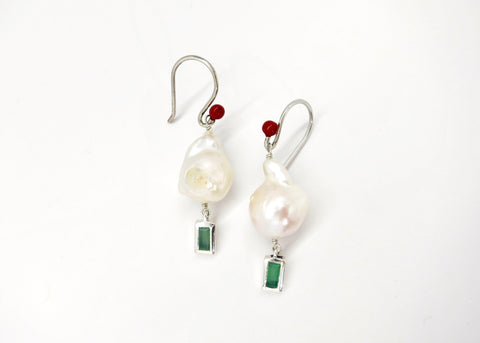 May (baroque pearl birthstone earrings) - Lai