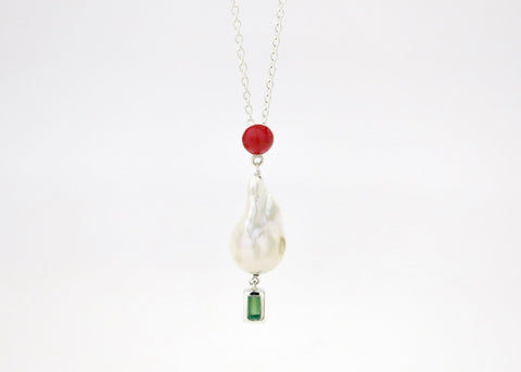 May (baroque pearl birthstone necklace) - Lai