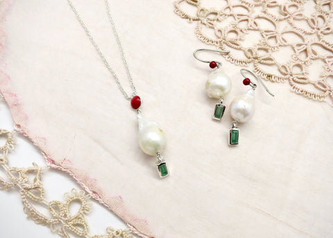 May (baroque pearl birthstone necklace) - Lai