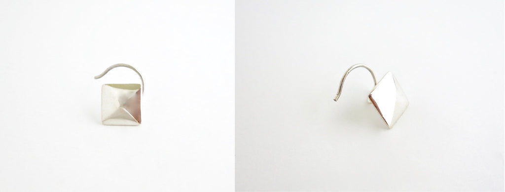 NEW! Minimalist, faceted square nose pin - Lai