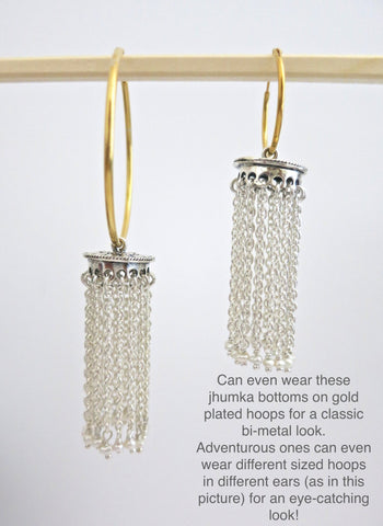 Ravishing, cascading chains Jhumka bottoms - Lai