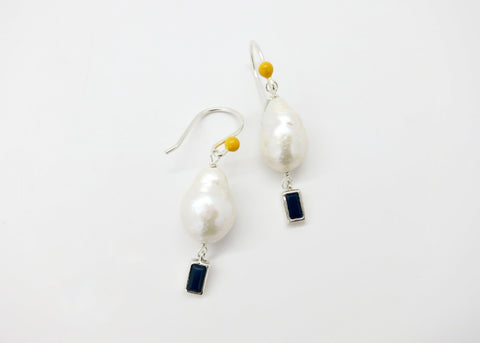 September (baroque pearl birthstone earrings) - Lai