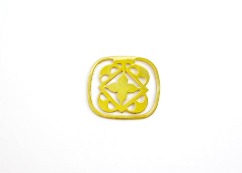 Small, rounded square, cutwork Bookmark - Lai