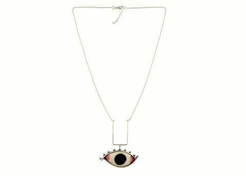 Striking ''Chakshu' (deity eye) necklace - Lai