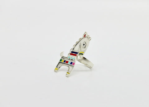 Stunning 'bankura' (horse) statement ring - Lai