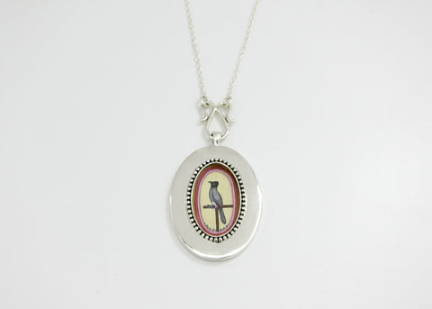 Timeless, elegant, and artistic Koel (bird) necklace