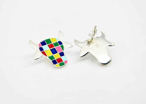 Whimsical and uber cool 'dhenu' (cow) ear studs - Lai