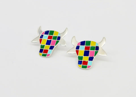 Whimsical and uber cool 'dhenu' (cow) ear studs - Lai
